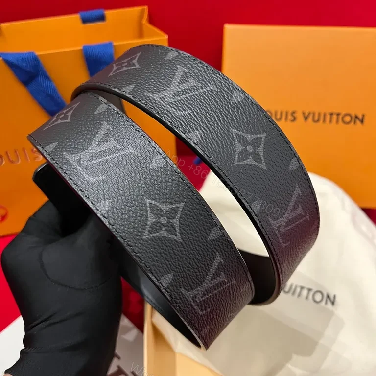 View 2 of Refined Monogram Belt: LV Craftsmanship, Everyday Luxe, Black Leather