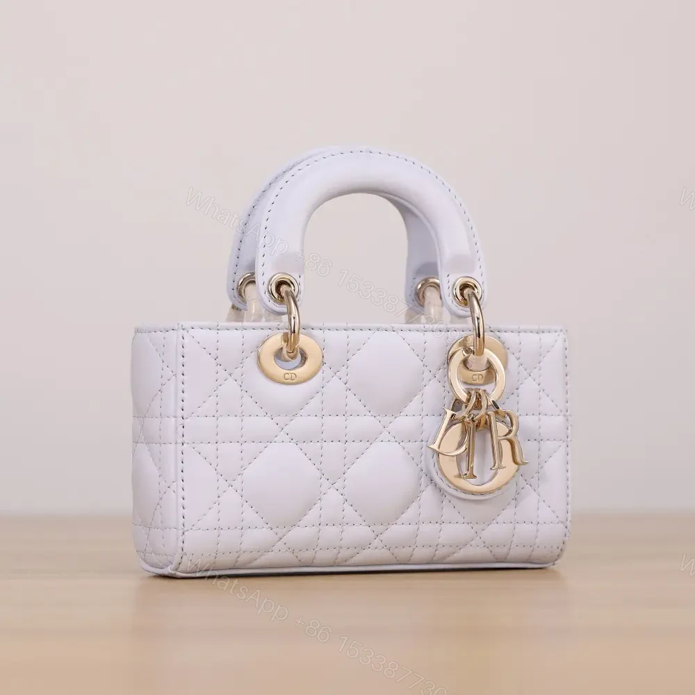 View 4 of 高仿Dior*LadyDJoy系列S0910M26Z小羊皮戴妃包藍色Mini免檢版