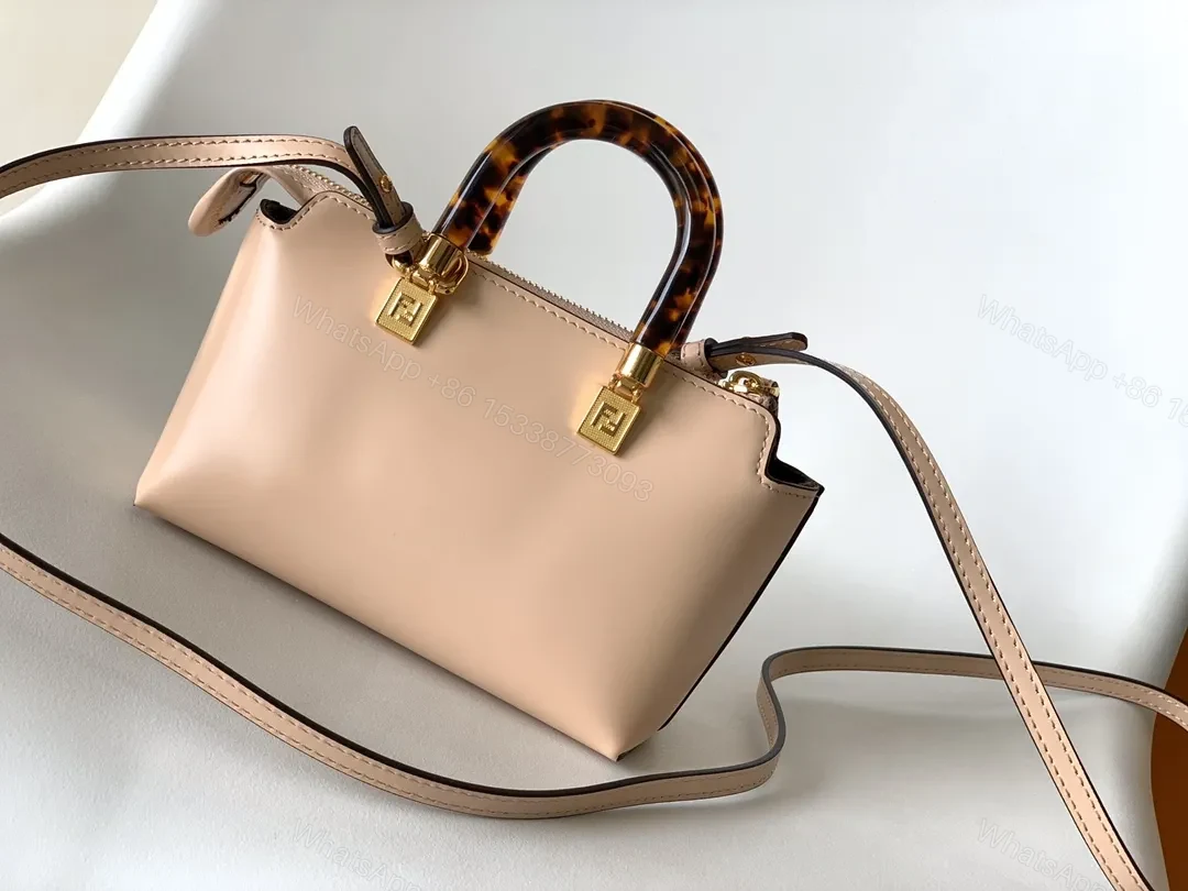 View 3 of Blush Nylon Bag: Luxe Roma Mini with FF Lock