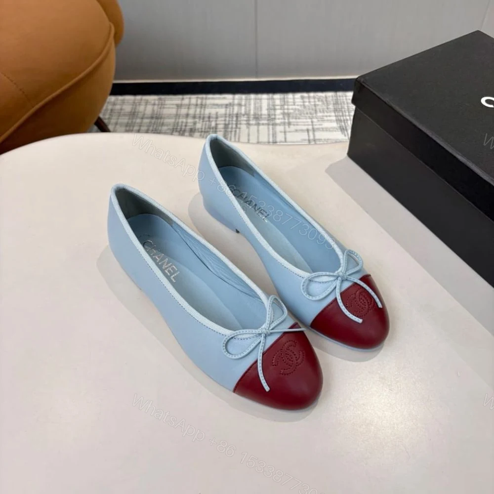 View 3 of Chanel Ballerine Blue Maroon