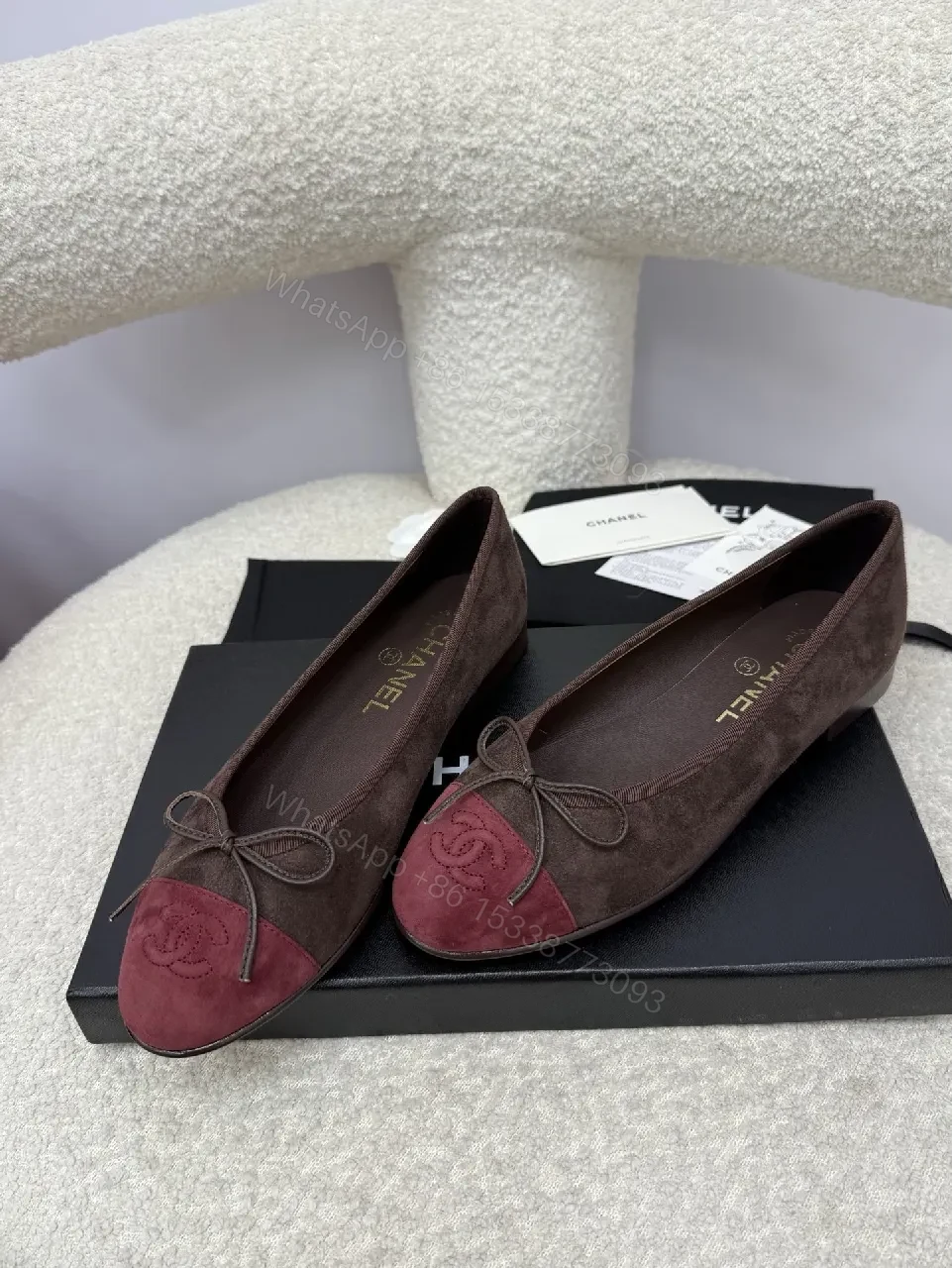 View 2 of Two-Tone Suede Pumps: Elegant Comfort and Subtle Detail