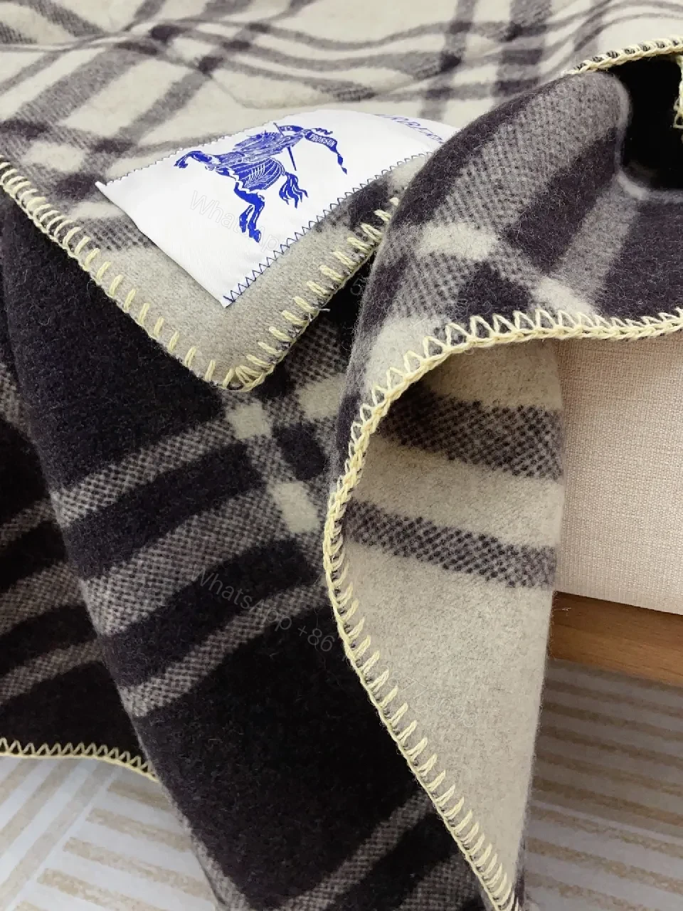 View 3 of Colorful Warmth Cape: Plaid, Wool, Oversized, Comfortable Layering, Cape