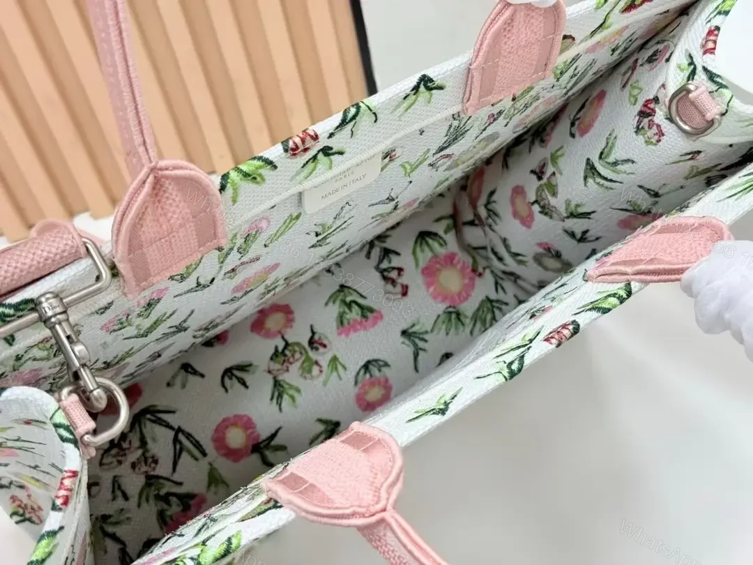 View 6 of Playful Floral Tote: Structured Everyday Luxury Carryall