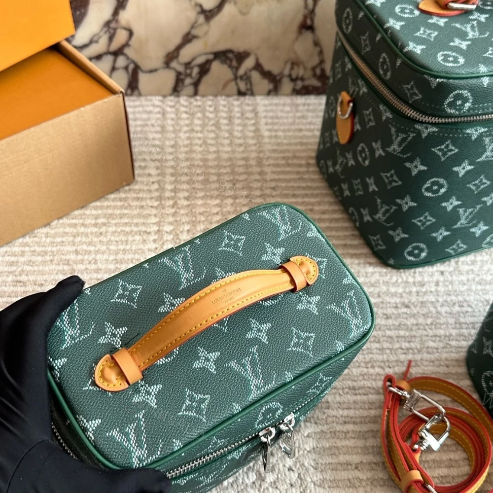 View 5 of Louis Vuitton Nice Mini Green Toiletry Bag 20cm
