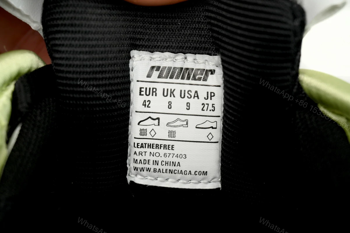 View 5 of Balenciaga Runner Black Green