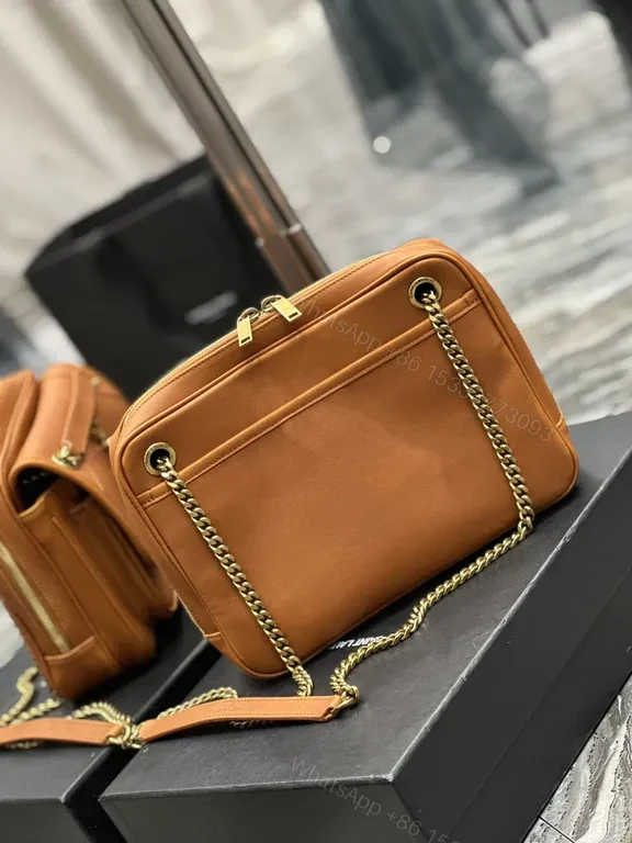 View 2 of Chic Leather Shoulder Bag: Gold Hardware, Everyday Luxe
