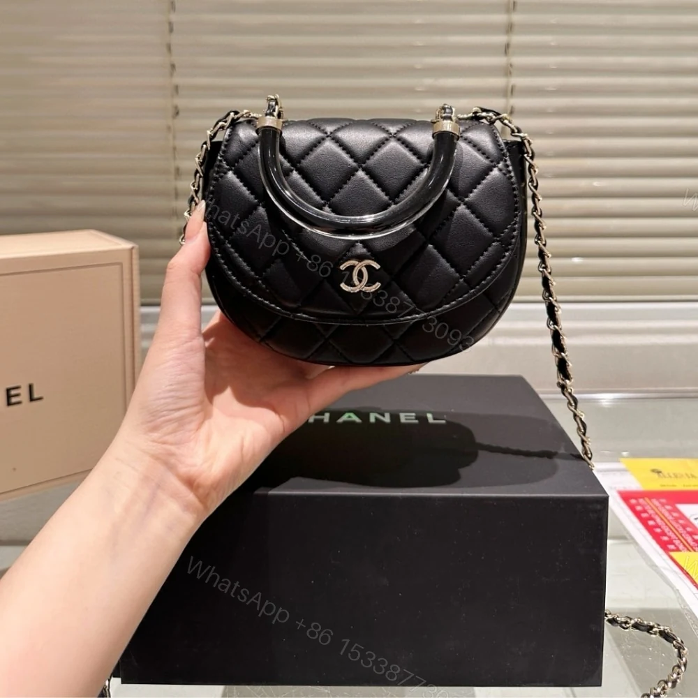 View 3 of Chanel 25C Classic Clutch With Chain Black 16Cm
