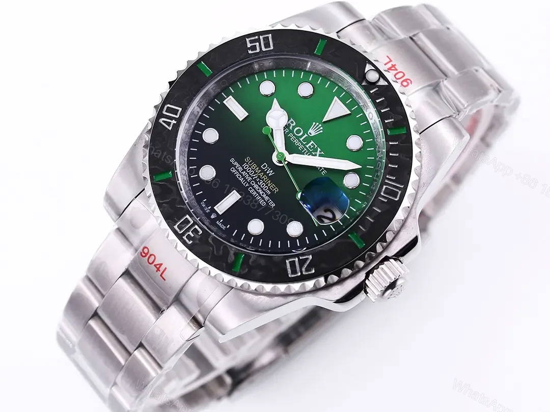 View 4 of TW Factory Clean Factory ROLEX DIW Submariner Green Gradient Watch