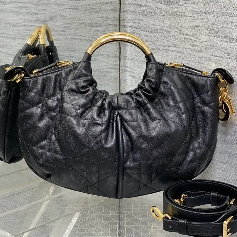 View 2 of 高仿Dior*Walk'n系列M451M900小牛皮手提單肩包黑色免檢版
