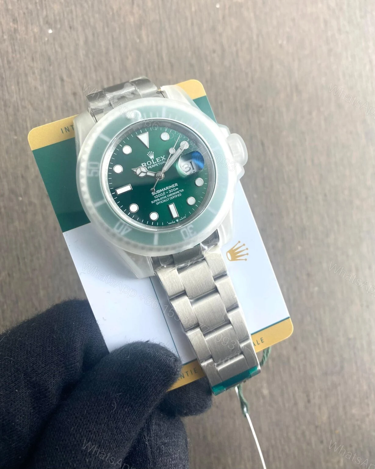View 3 of Rolex Submariner Silver Green 41MM Automatic