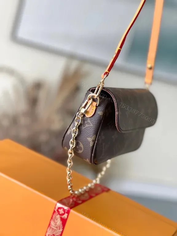 View 6 of Monogram Canvas Compact Bag: Convertible Chain & Crossbody Style