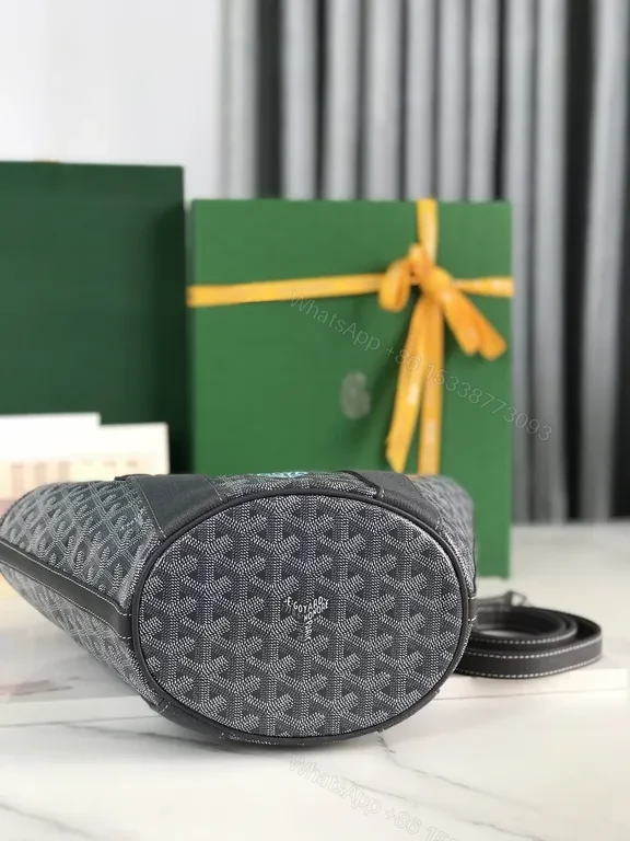 View 4 of Goyard-Inspired Bucket Tote: Structured Luxury Everyday Bag