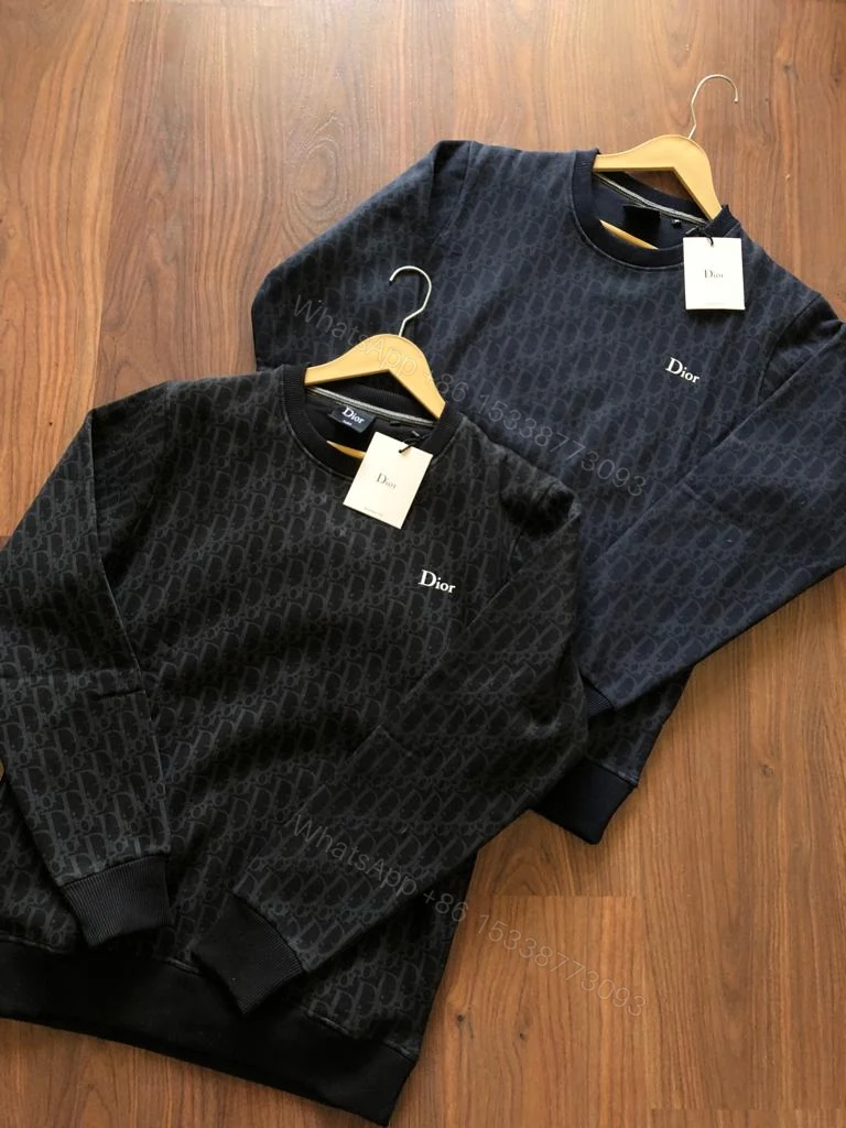 View 9 of FIRST COPY DIOR IMPORTED COTTON FLEECE ROUND NECK SWEATSHIRT