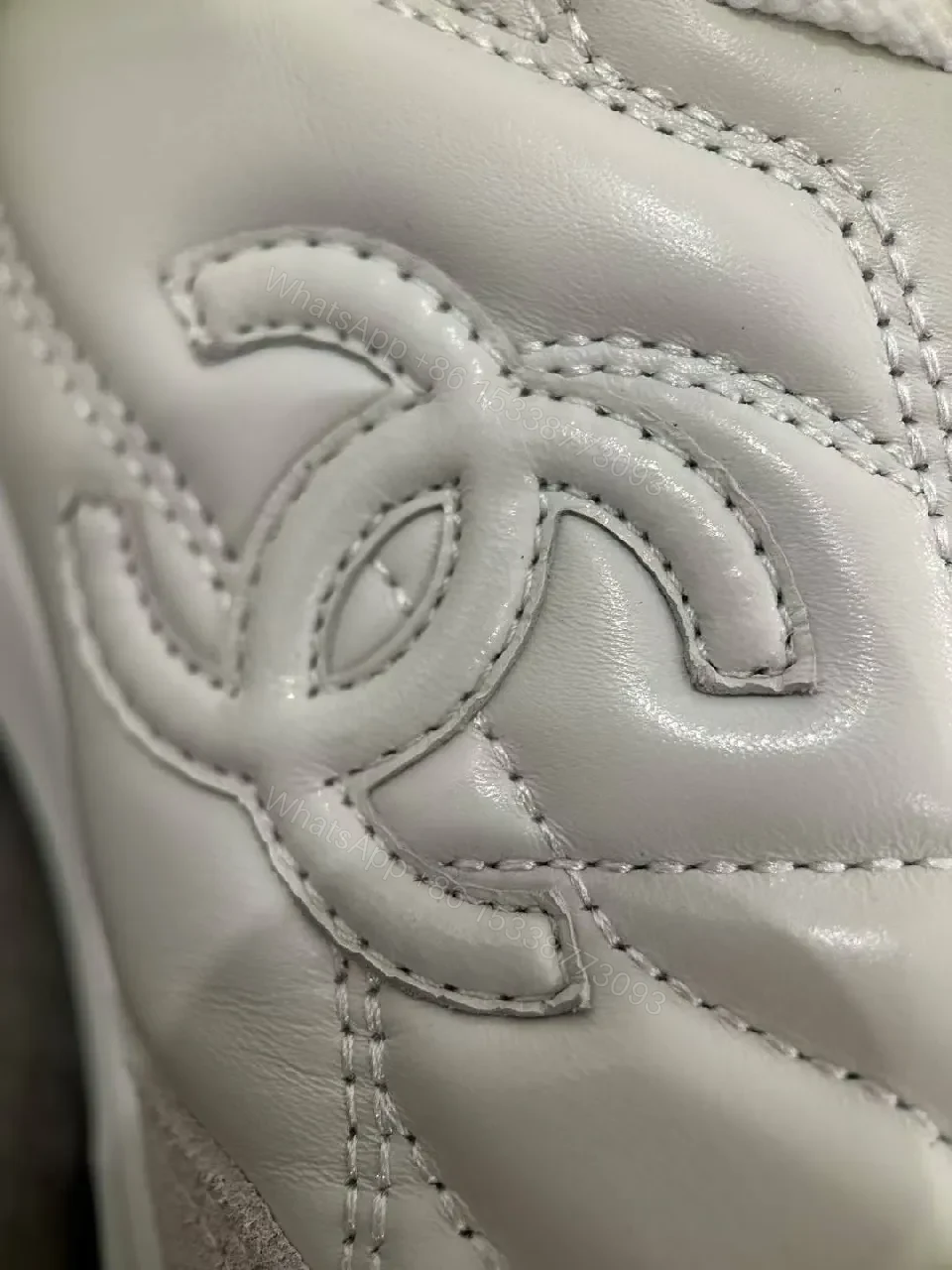 View 4 of White Quilted High-Tops: Everyday Luxury Sneakers