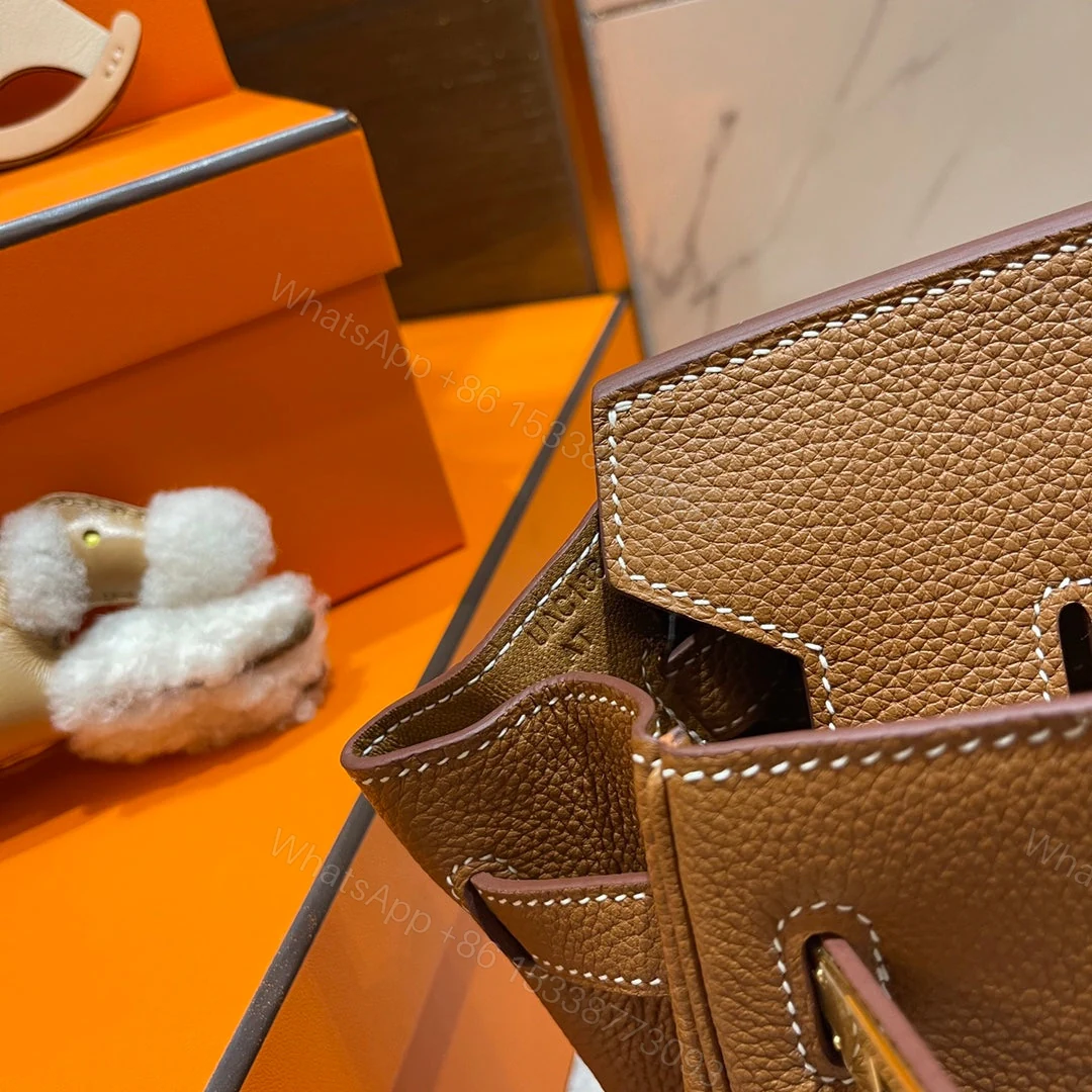 View 4 of HEMRES BIRKIN 30CM GOLD TOGO LEATHER GOLD HARDWARE