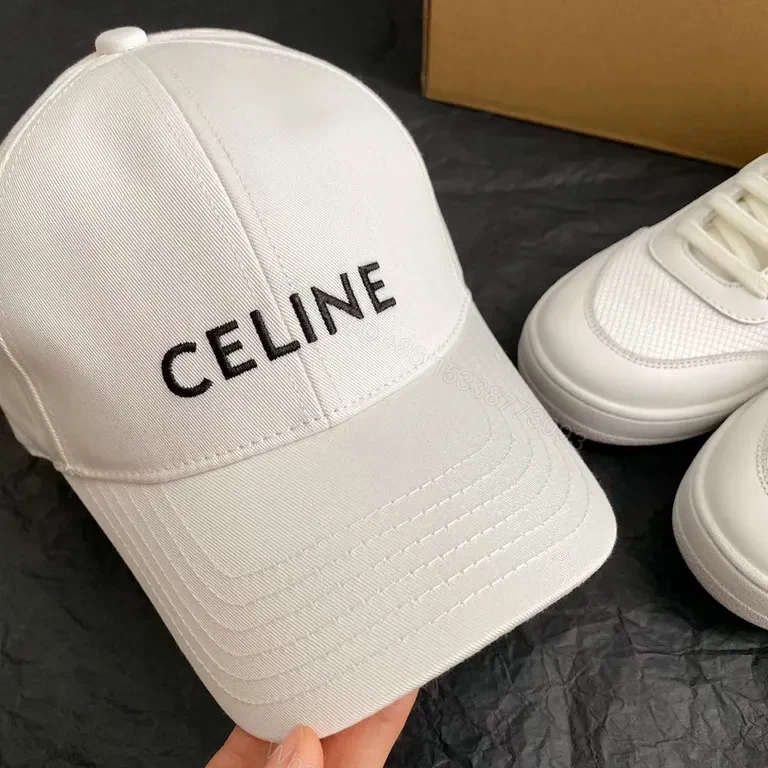 View 8 of Celine-Inspired Cap: Minimal Luxury Cotton Baseball Hat