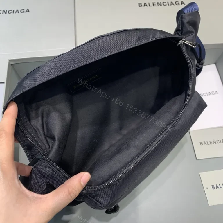 View 3 of Balenciaga Bold Logo Belt Bag â€” Compact, Weatherproof Streetwear