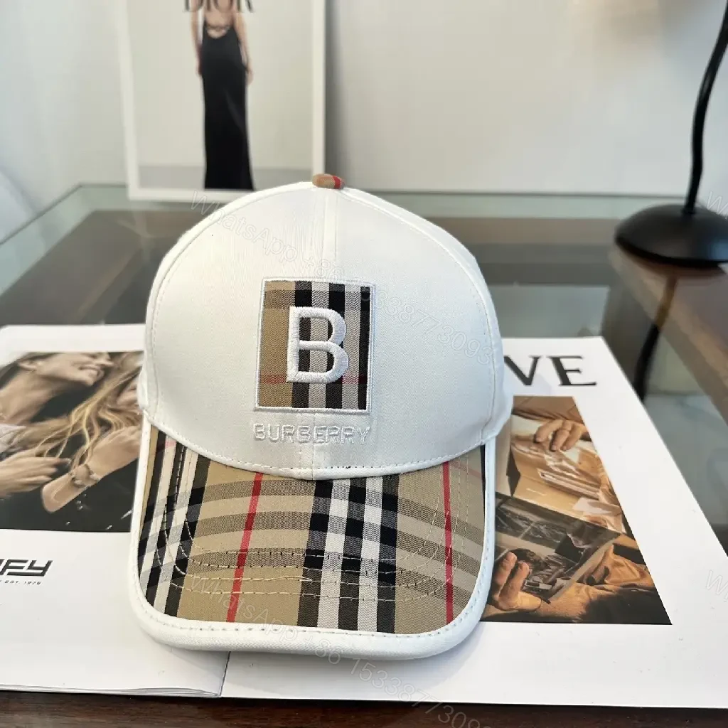 View 3 of Plaid Brim Cap: Modern Luxury, Premium Fabric, Adjustable Fit