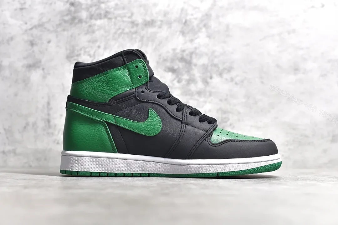 View 2 of Air Jordan 1 Retro High “Pine Green Black ” Replica