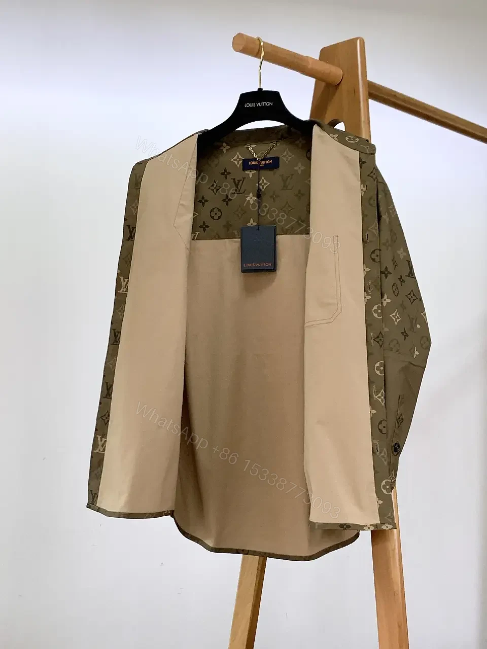 View 5 of Olive Monogram Jacket: Modern Luxury, All‐Day Comfort