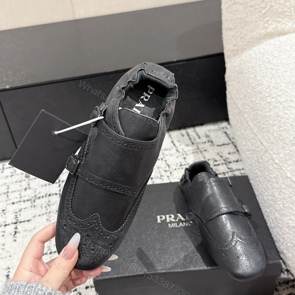 View 5 of 高仿Prada*2EG469A小牛皮懶人鞋黑色免檢版