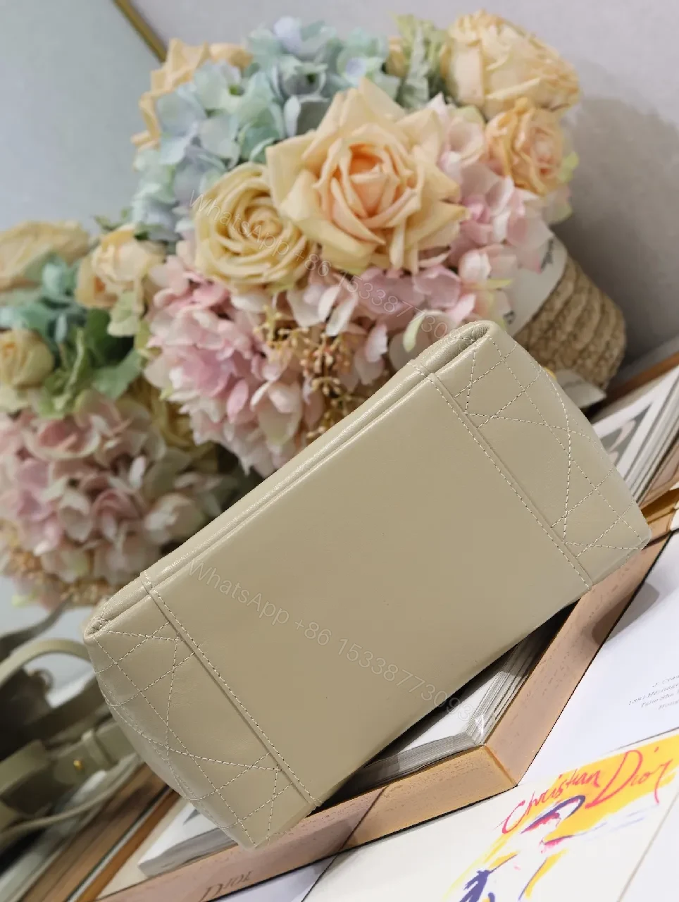 View 4 of Metallic Leather Structured Mini Tote: Everyday Luxe Tote