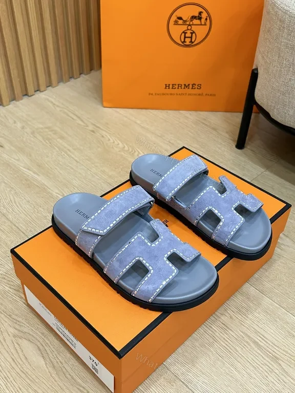View 9 of Chic Leather Sandals: H-Accent Straps, All-Day Comfort