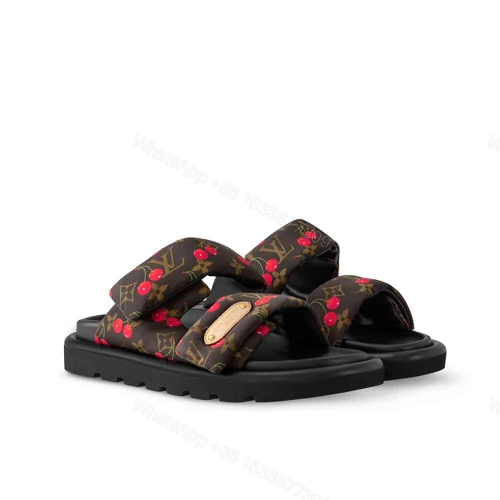 View 5 of LOUIS VUITTON X TAKASHI MURAKAMI MULE PLANO POOL PILLOW COMFORT CHOCOLATE BROWN 1AHME4