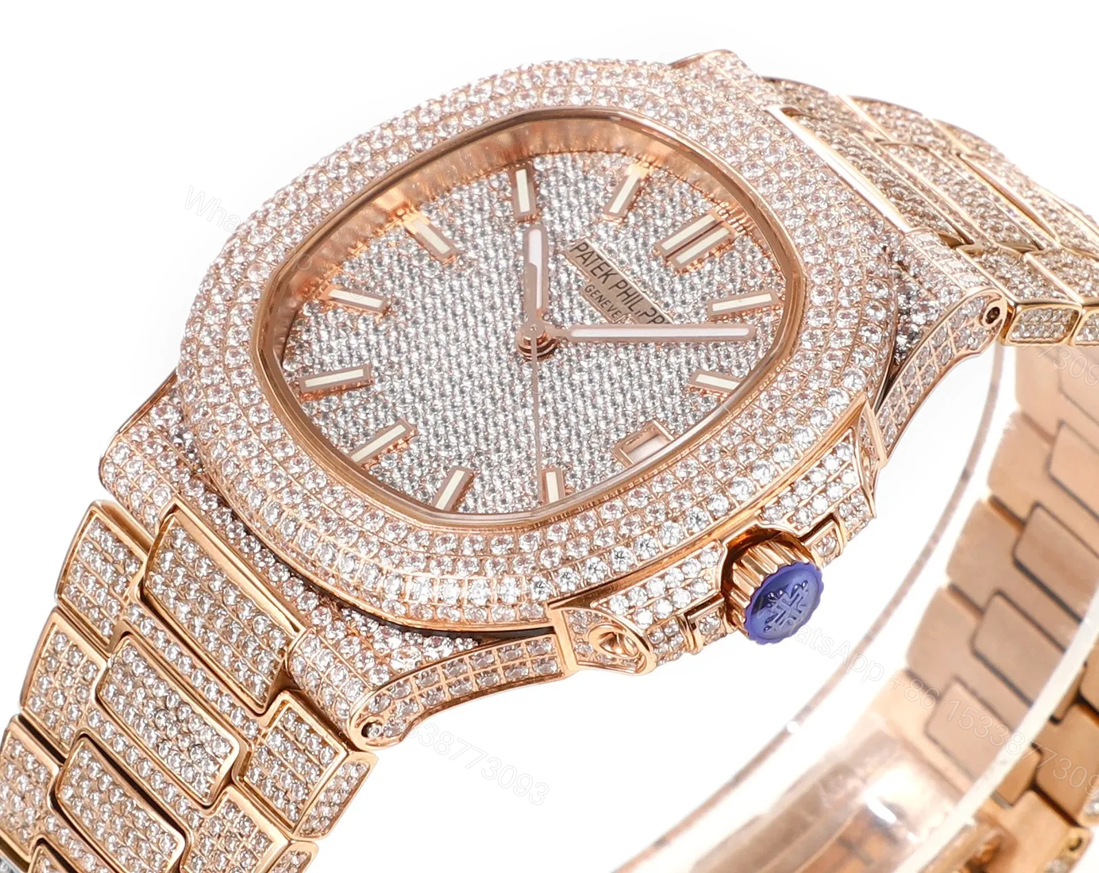 View 5 of Patek Philippe Rose Gold Diamond Watch