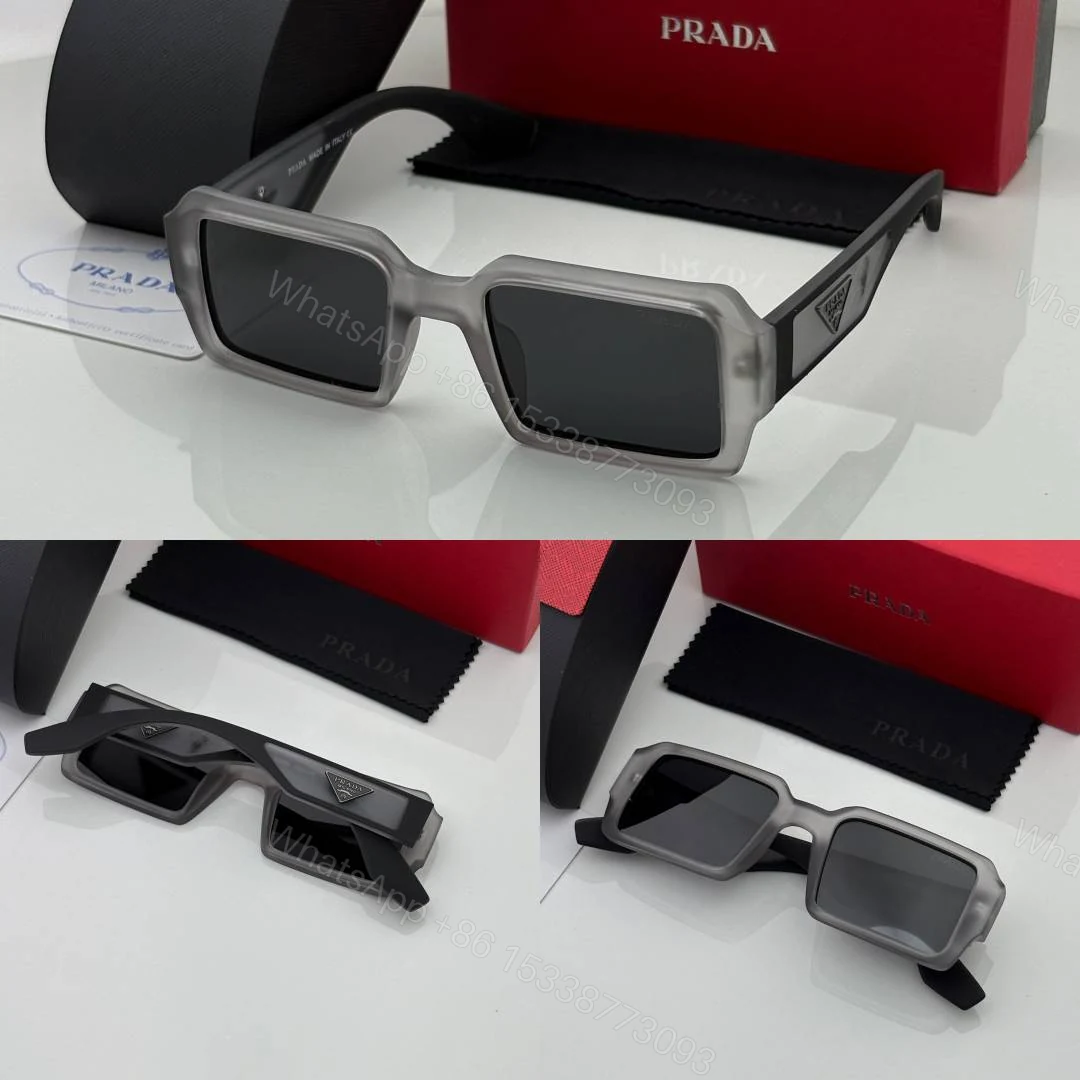 View 2 of First Copy Prada 089 Grey Black Sunglasses