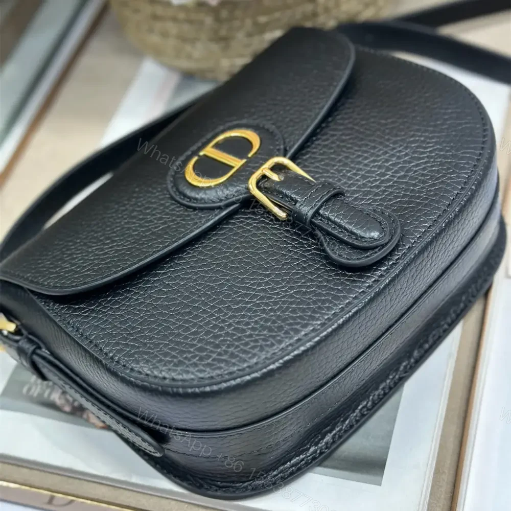 View 5 of 高仿Dior*Bobby系列M933M900牛皮斜挎包黑色中號免檢版