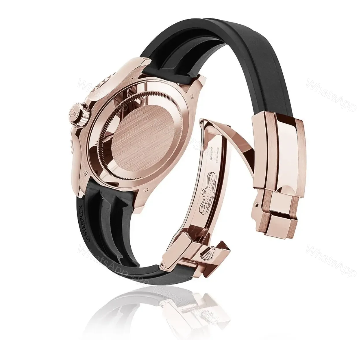 View 17 of Replica Yacht master Watch 1 – Rose Gold Swiss Made Clone