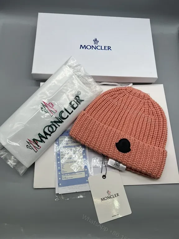 View 4 of Cream Knit Beanie with Signature Patch: Everyday Luxe Winter Accessory