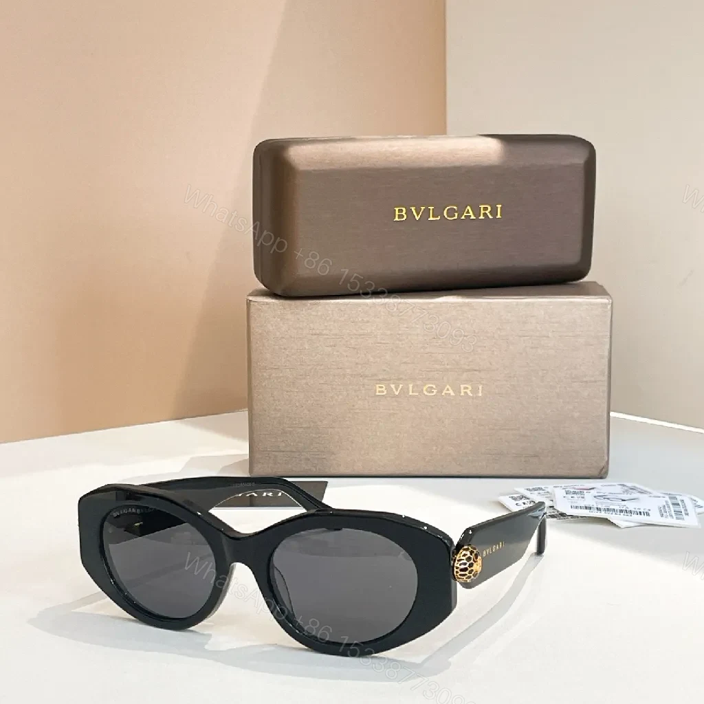 View 8 of Oversized Black Acetate Sunglasses with Gold Accents, Polarized UV400