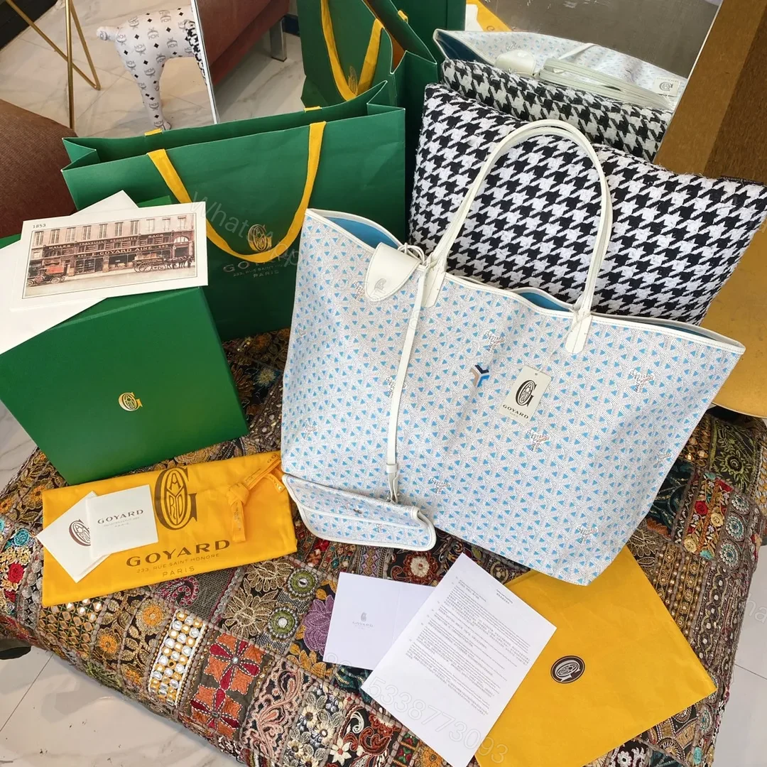 Goyard limited edition Saint Louis Claire-Voie GM Bag /Tote – Blue — view 1