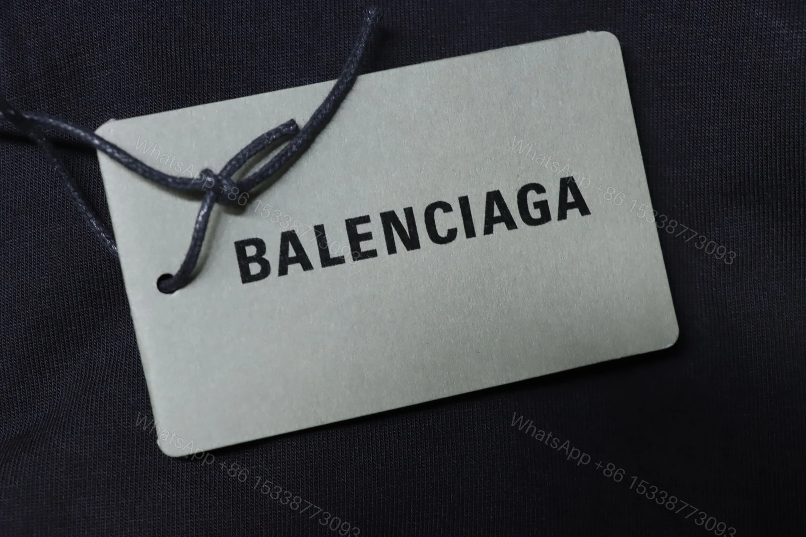 View 7 of Balenciaga Clothes 25SS Patch Embroidered Slogan Washed Short-Sleeve T-Shirt