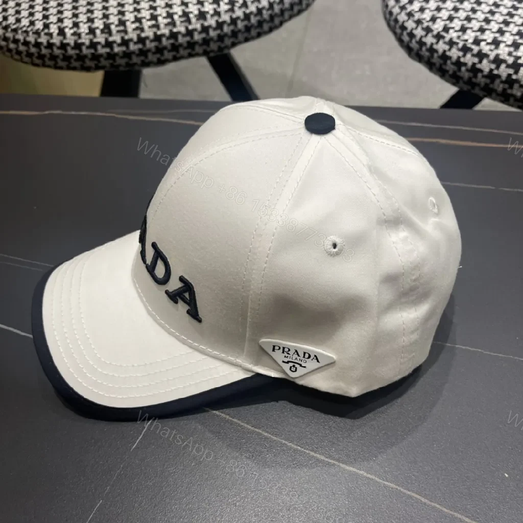View 2 of White Cap – Premium Embroidered Logo, Structured, Adjustable, Breathable