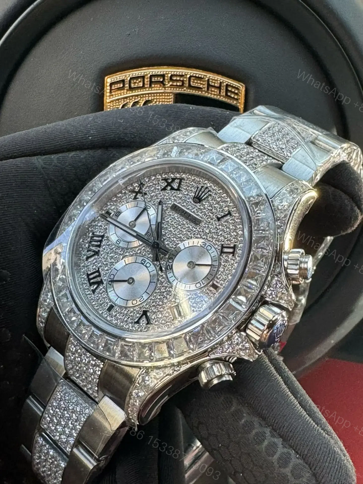 View 4 of Rolex Daytona Paved Diamond Dial Iced Diamond Bracelet Edition 40mm RG-DAYTONA-PAVE-DIAMOND-ICED