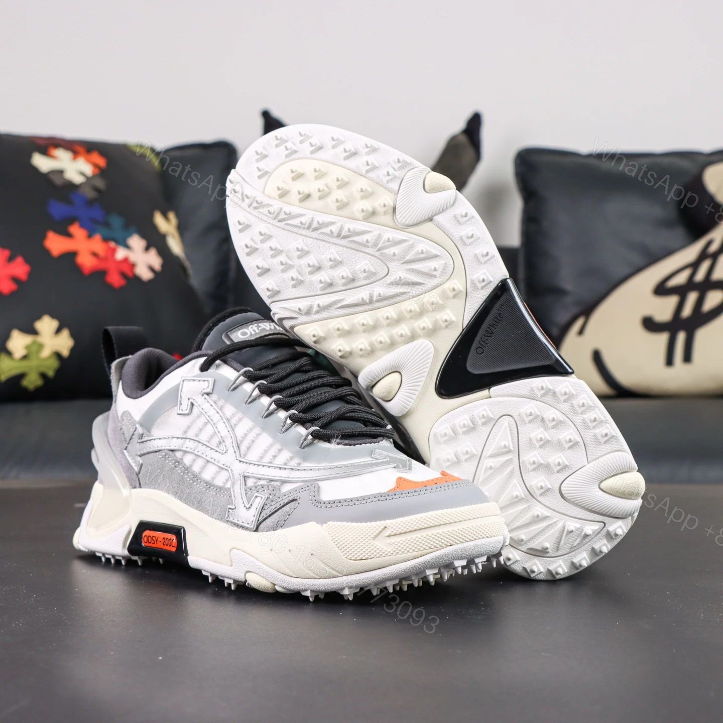 View 3 of Off White ODSY 200 White Grey Reps