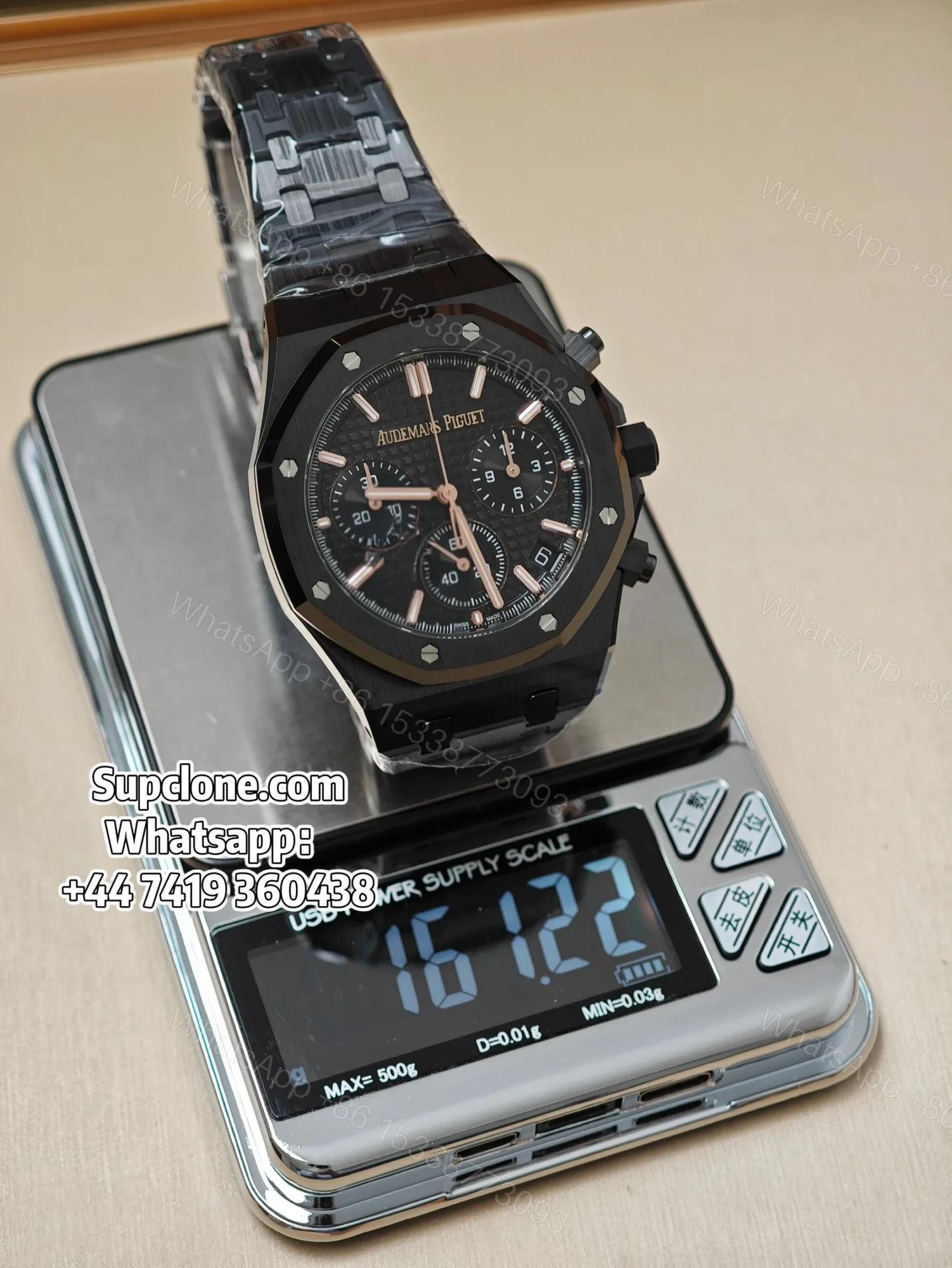 View 16 of Audemars Piguet Super Clone Royal Oak Ceramic Black Dial 26240 Chronograph 41mm