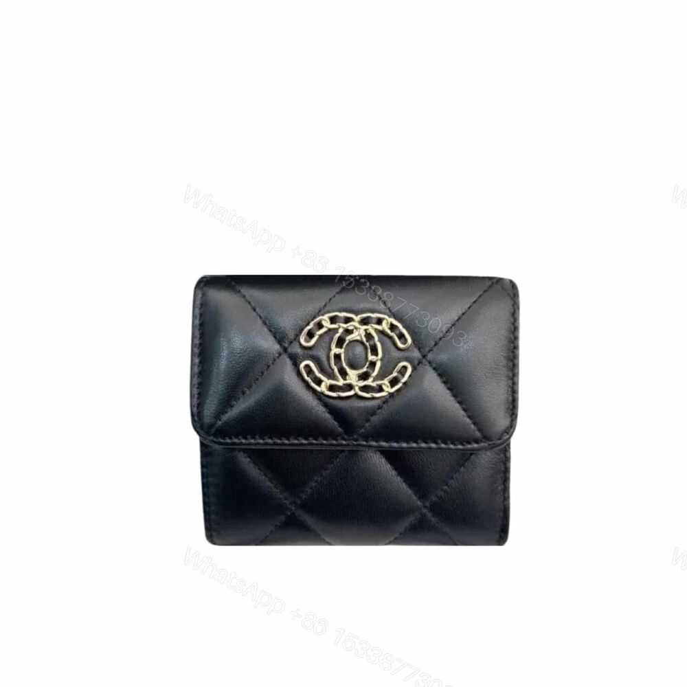 Chanel 19 Flap Card Holder Black 11Cm AP1790 B04852 94305 — view 1