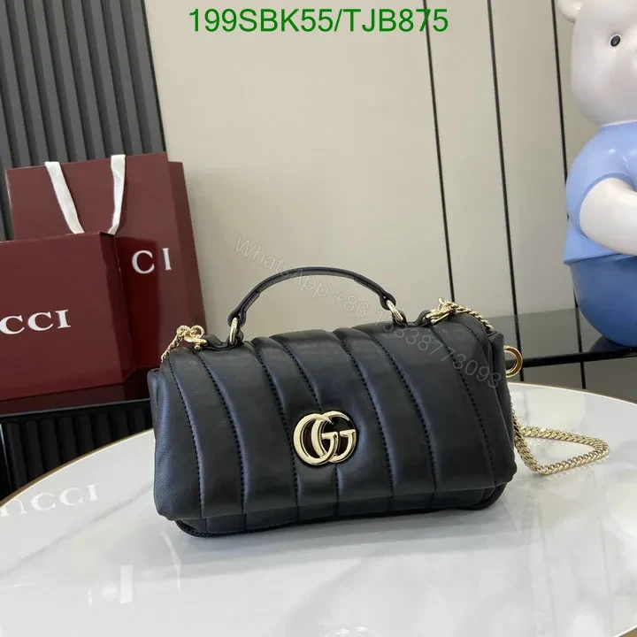 View 3 of Gucci Rosso Ancora Red Leather Mini Top Handle Bag HG258