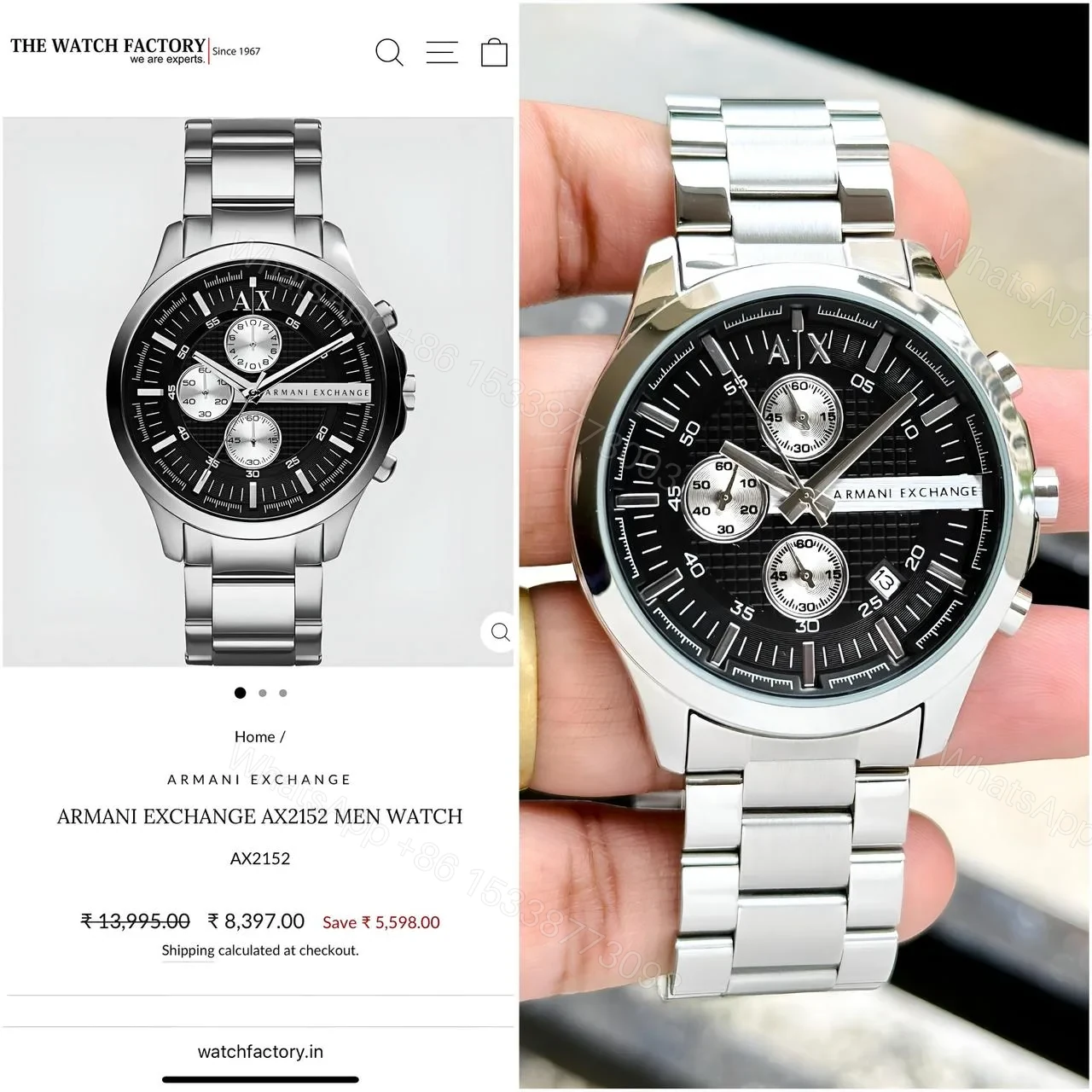 View 3 of Armani Exchange AX2152 Chronograph