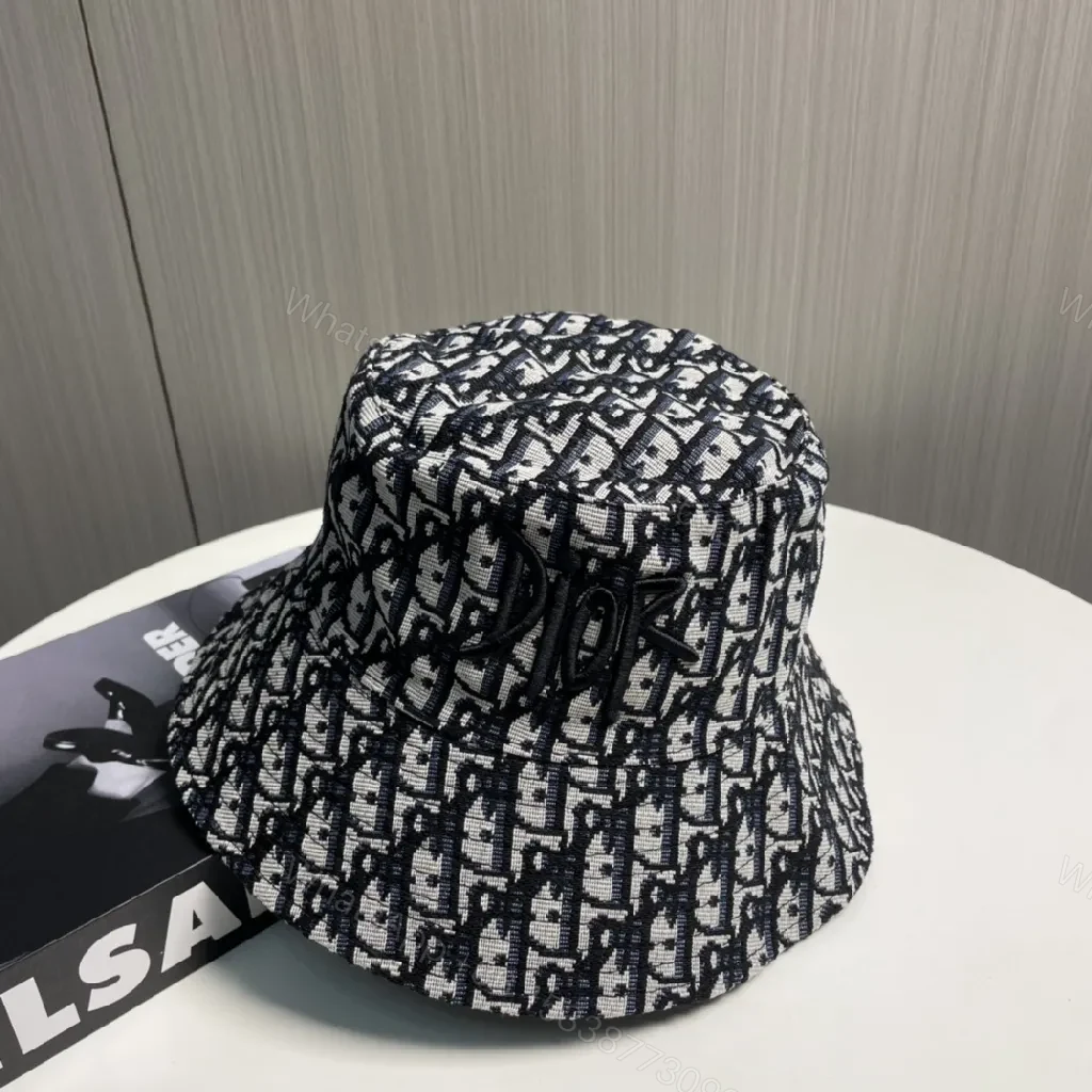 View 5 of Bold DIOR-Logo Bucket Hat: Textured Everyday Luxe