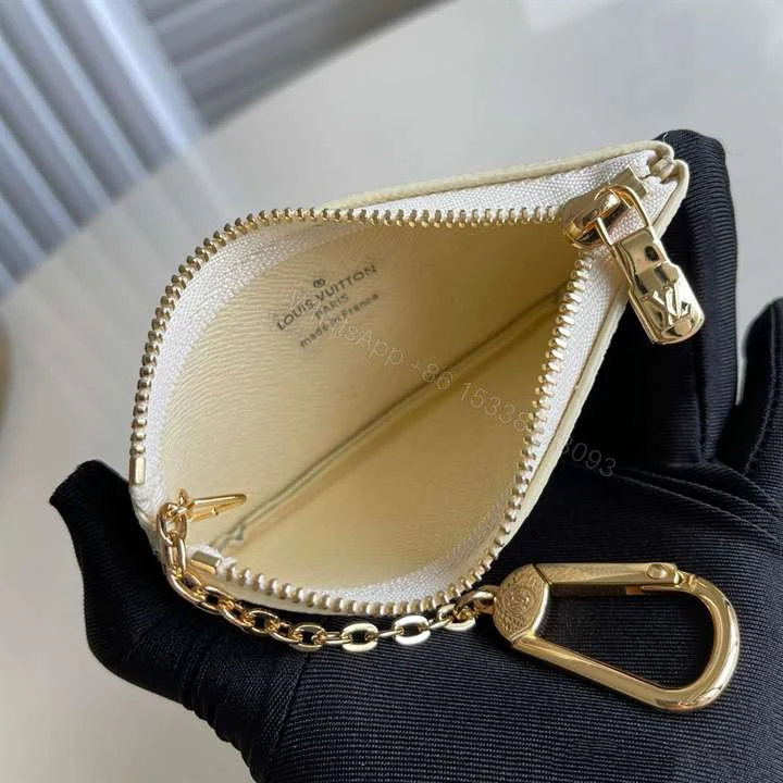 View 4 of N62659 Louis Vuitton Key Pouch Damier Azur Coated Canvas – RRG052