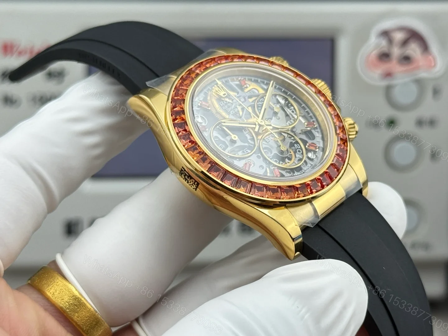 View 6 of Rolex Daytona LB2 Rainbow Daytona Hollow Core Skeleton Transparent Dial ROLEX-DAYTONA-LB2-40-RAINBOW-SKELETON