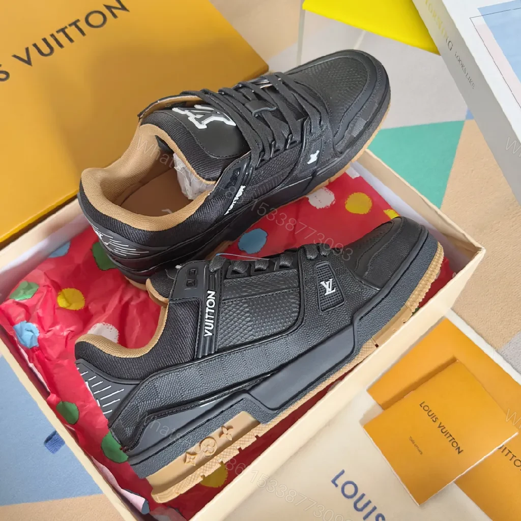 View 9 of Black Leather Mesh Runner: Luxe, Versatile, Cushioned Comfort Sneakers