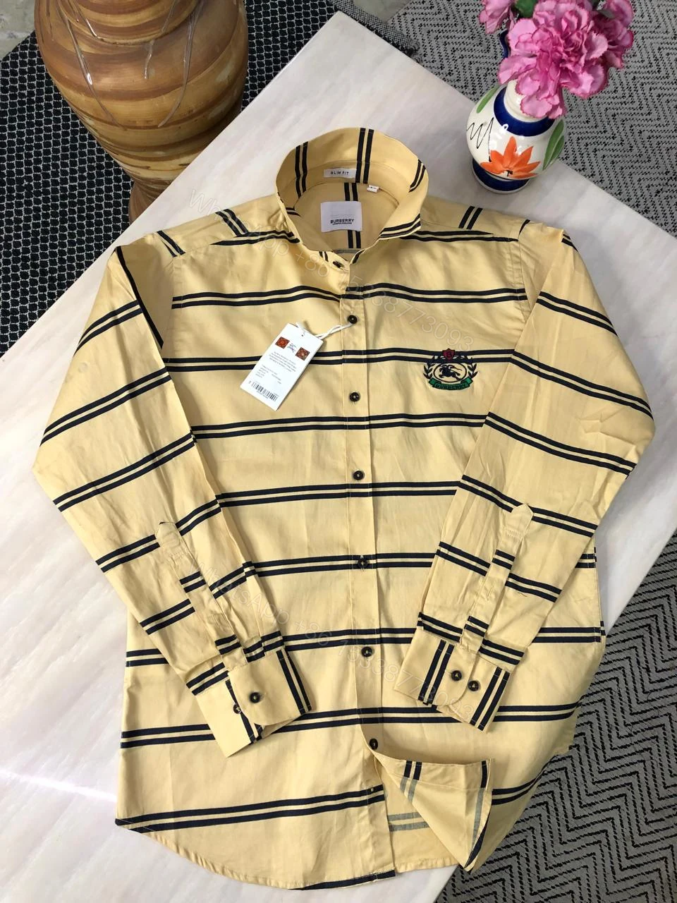 View 9 of First Copy Burberry Cotton Fabric Shirt