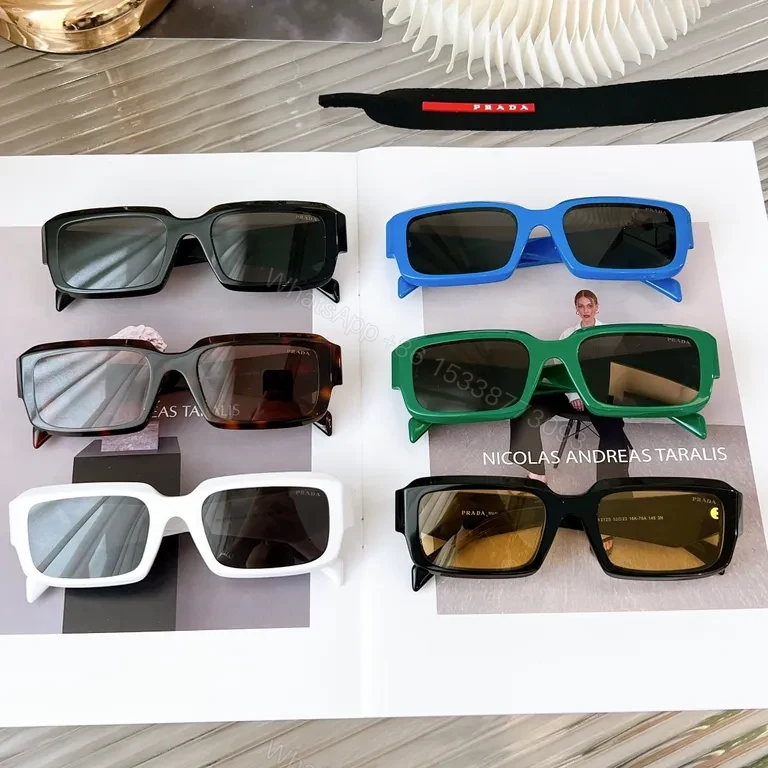 View 4 of Crisp White Frame Sunglasses: Prada-Inspired Luxury