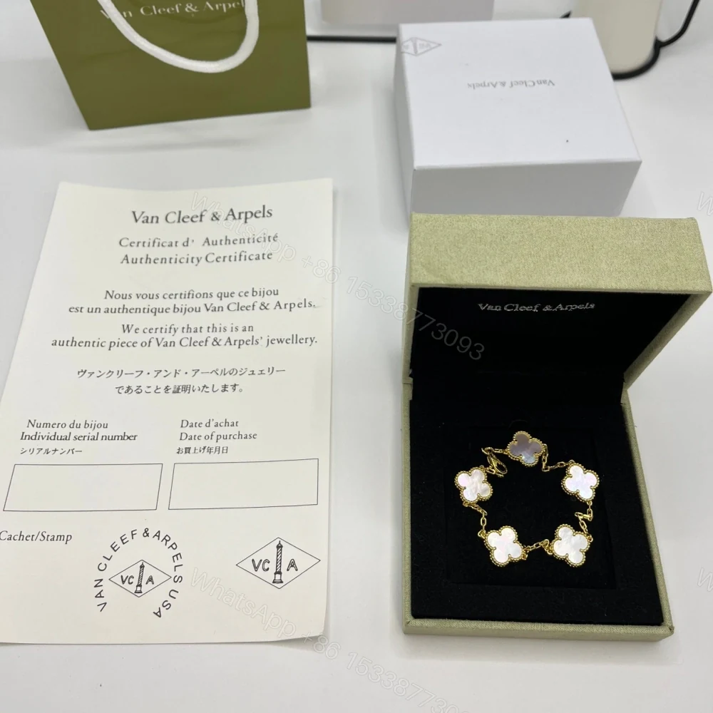 View 6 of 高仿首飾VanCleef&Arpels*RP39D00水晶石黃金手鏈